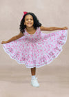 Tilda Dress in Pink Print