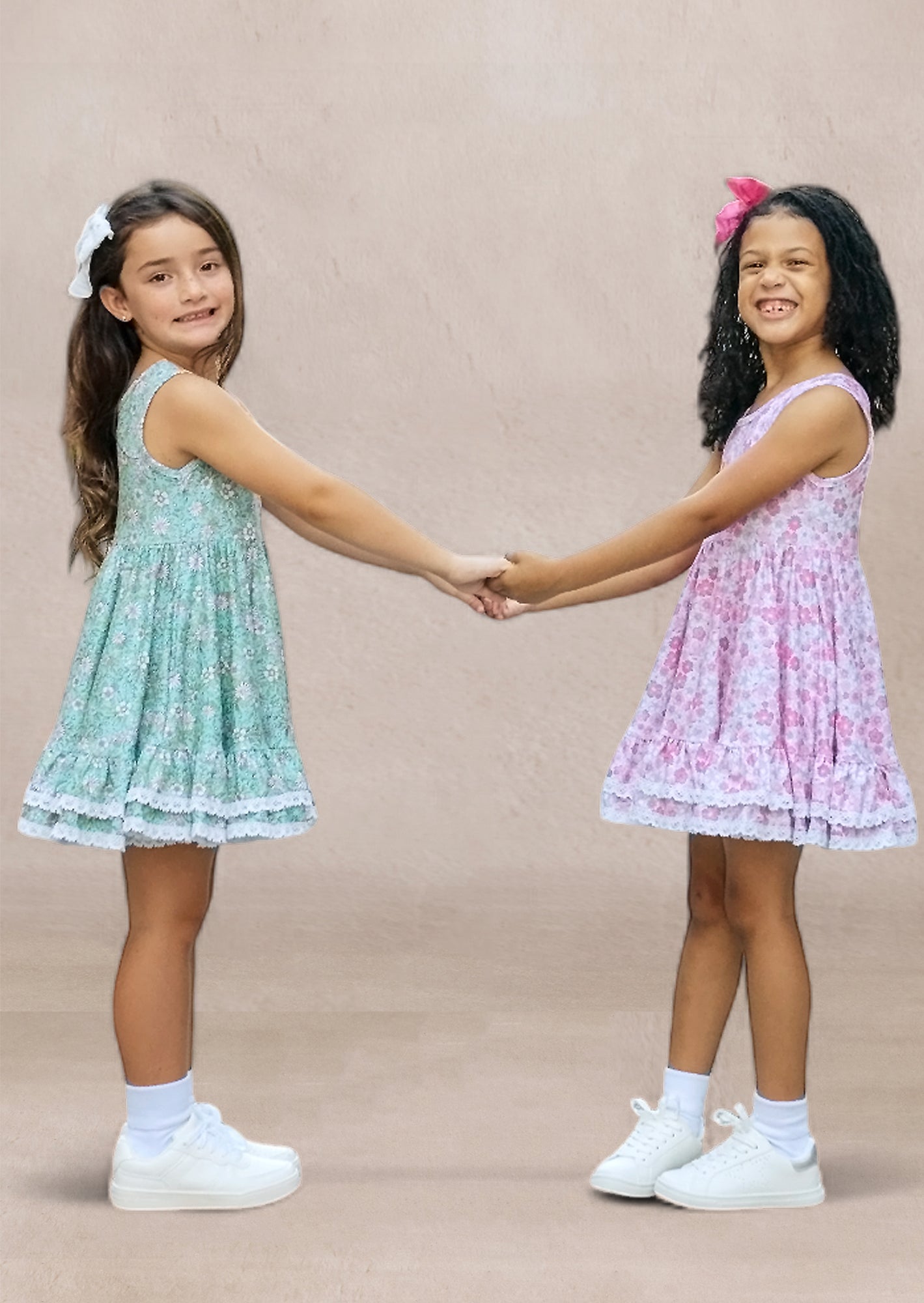 Tilda Dress in Pink Print