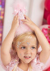 Sugar Fairy Pink Glitter Party Hat