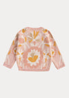 Metallic Abstract Sweater | Pink Gold