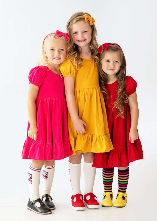 beautiful little girls in twirl dresses