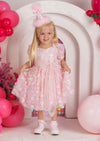 Sugar Fairy Pink Sequin Party Dress
