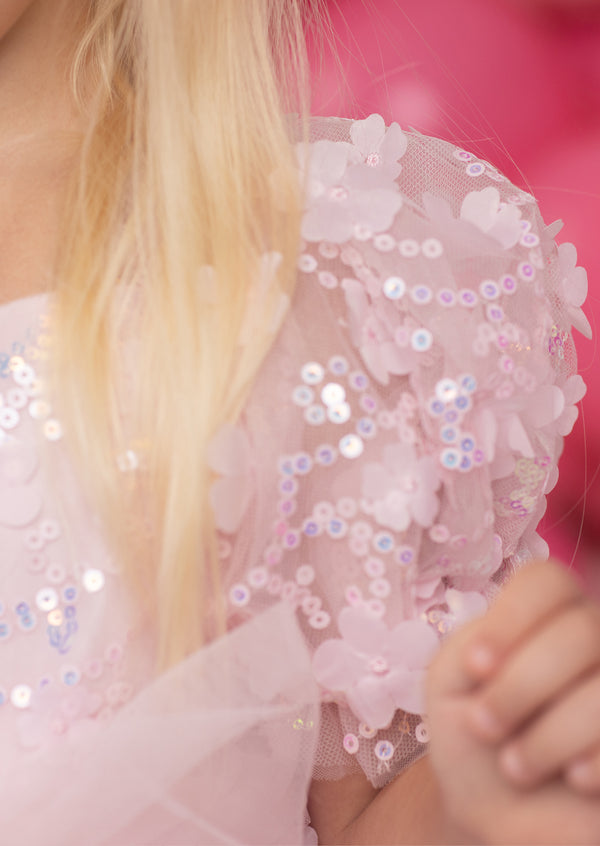 Sugar Fairy Pink Sequin Party Dress