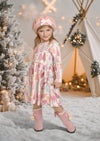 Christmas Trees Twirl Dress || Shades of Pink