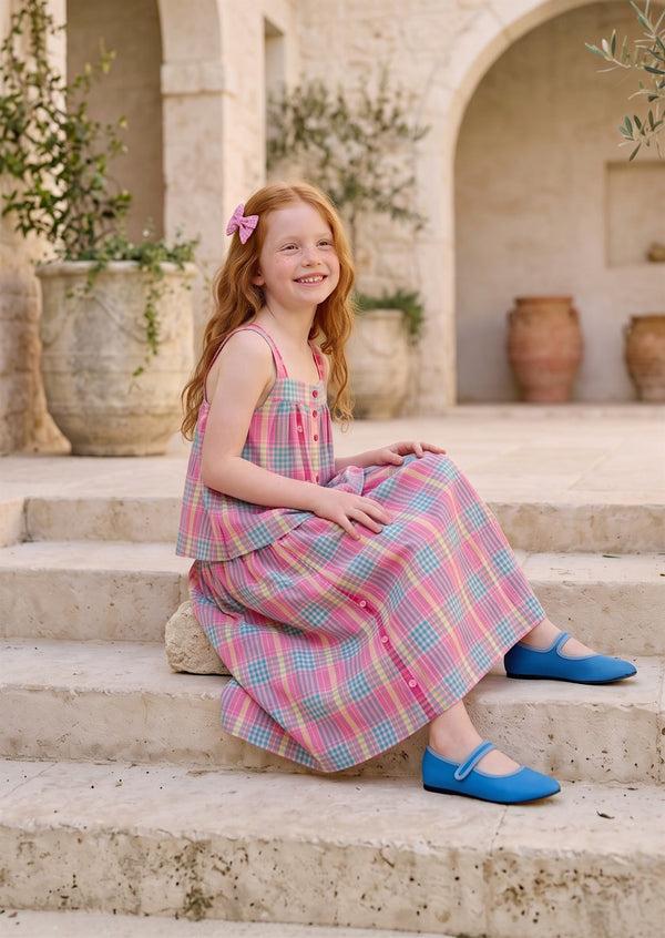 Whimsical Plaid Skirt Set Outfit for Girls | Girls Fall Clothing