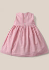 Pink Chambray Smocked Dress