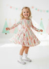 Girls Pink Winter Wishes Christmas Twirl Dress - Twirl Dresses