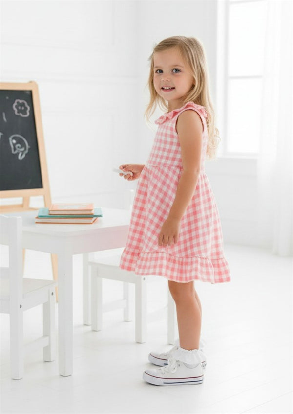 Toddler & Girls Pink Gingham Ruffle Twirl Dress – Twirl Dresses