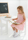 Toddler & Girls Pink Gingham Ruffle Twirl Dress – Twirl Dresses