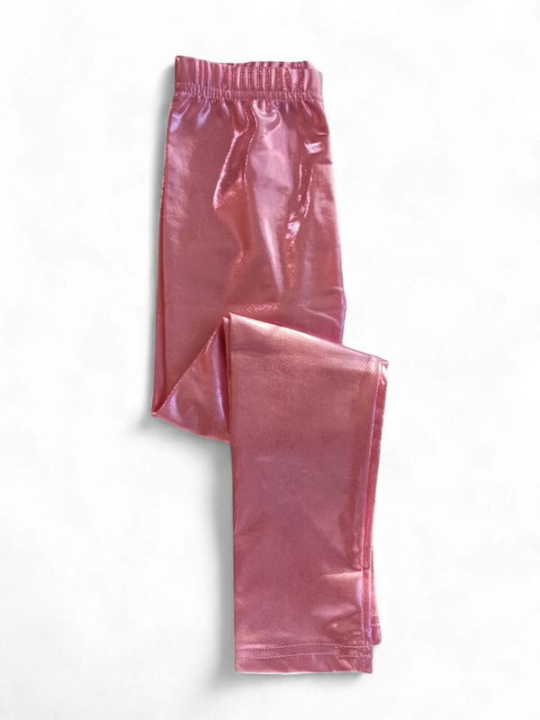 Girl Power Tee & Light Pink Lame' Leggings