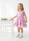Toddler Pink Rose Twirl Dress - Twirl Dresses