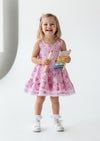 Toddler Pink Rose Twirl Dress - Twirl Dresses