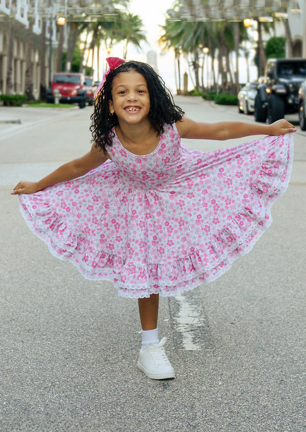 Abigail Dress in Pink