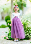 plum tulle flower girl dresses for toddlers