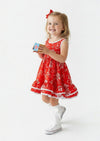 Toddler & Girls Pop Era Twirl Dress in Red - Twirl Dresses