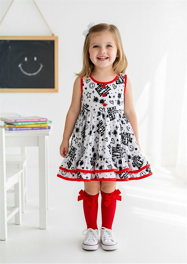 Toddler Girls Pop Era Twirl Dress White - Twirl Dresses
