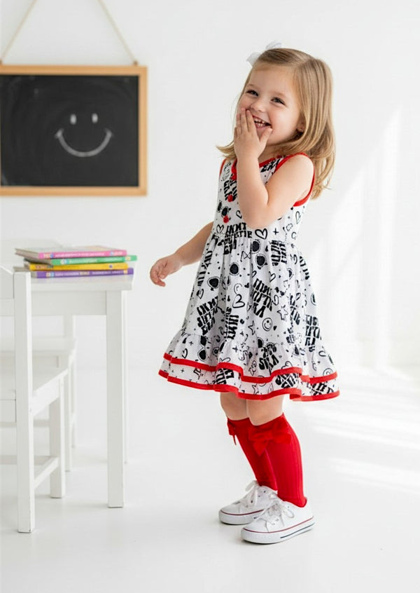 Toddler Girls Pop Era Twirl Dress White - Twirl Dresses