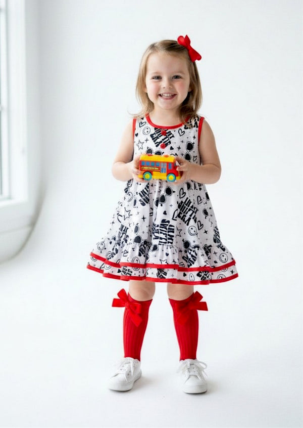 Toddler Girls Pop Era Twirl Dress White - Twirl Dresses
