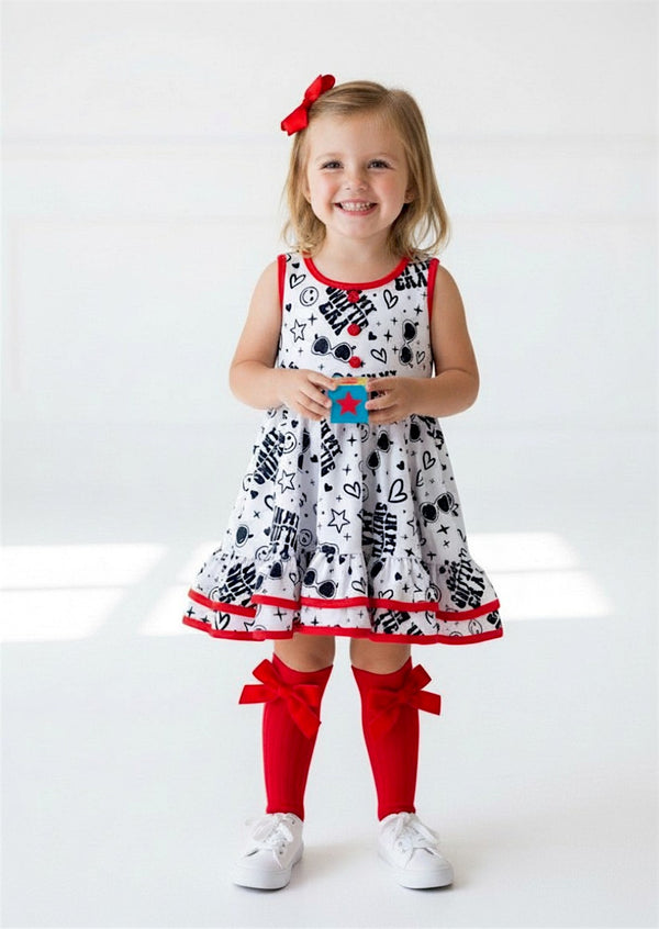 Toddler Girls Pop Era Twirl Dress White - Twirl Dresses