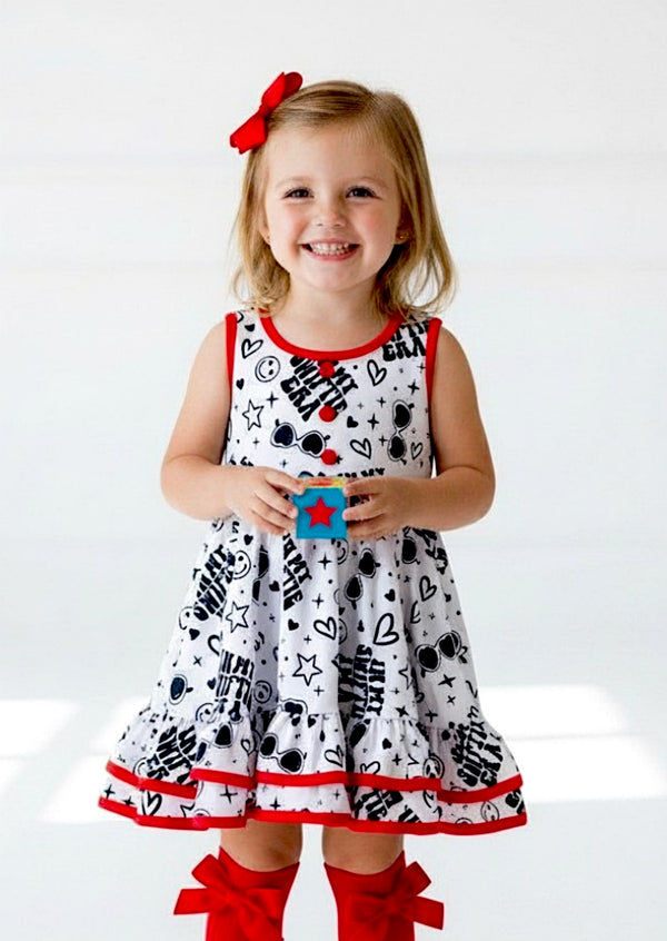 Toddler Girls Pop Era Twirl Dress White - Twirl Dresses