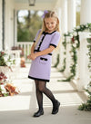 Pretty in Lavender Bow Suit Set - Girls Fall Clothes & Outfits