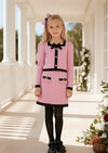 Pretty in Pink Bow Suit Set - Girls Fall Clothes & Outfits