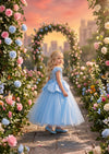 Blue Princess Gown – Girls Fairytale Dress Up