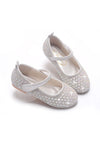 Flower Girl Shoes in Silver 