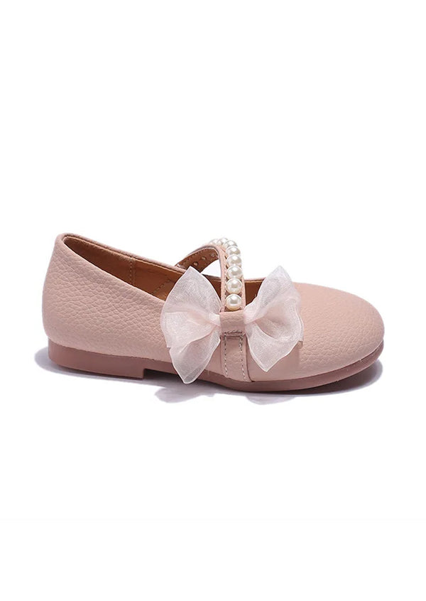 flower girl dress shoes in pink