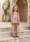 Whimsical Stripe Pants Outfit for Girls | Girls Fall Clothing