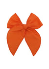 Little Girls Bow Pumpkin Orange