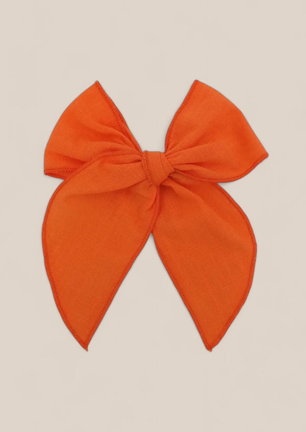 Pumpkin Orange Fable Bow