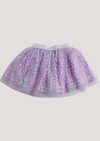 Lavender Flower Sprinkles Tutu Skirt