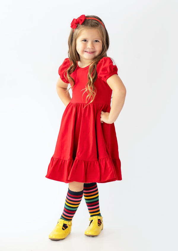 toddler girl red dress