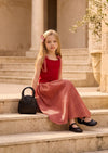 Red Gingham Cake Skirt & Top Set