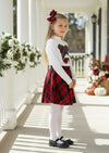 Red Plaid Bow Cutie Holiday Skirt Set