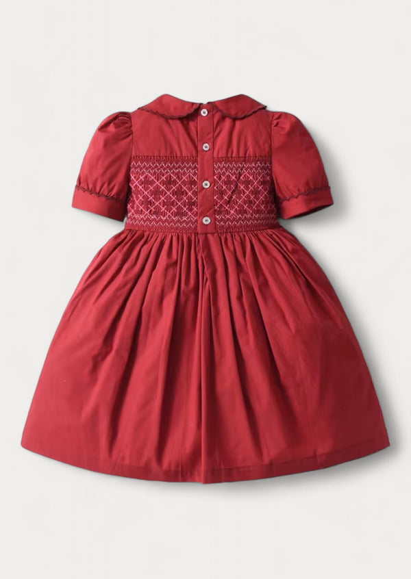 Red Smocked Dress