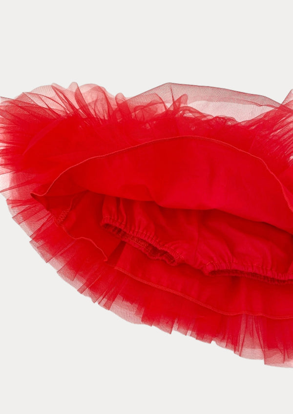 Bloomer Tutu Skirt in Red