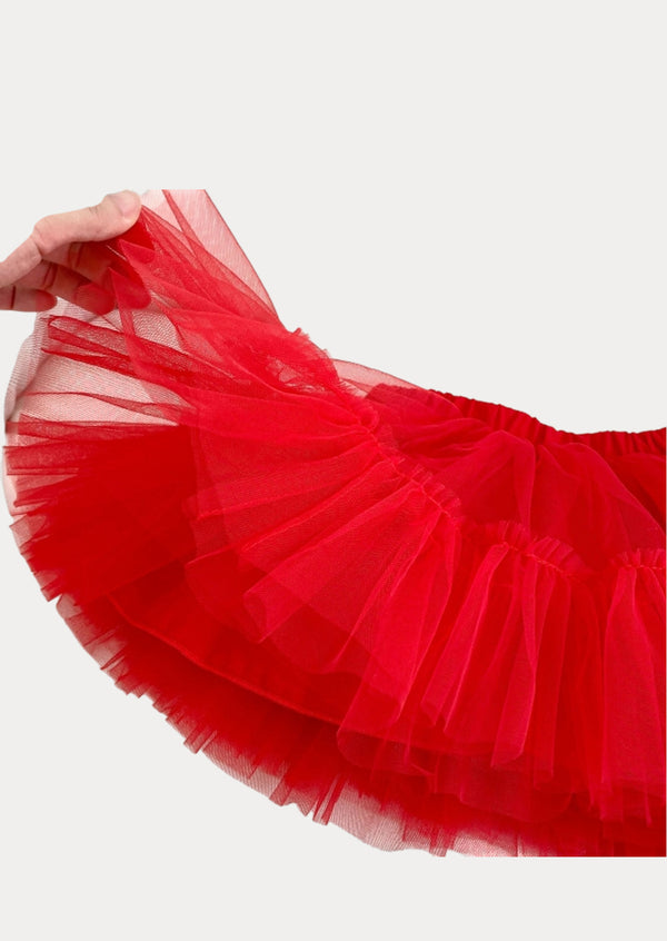 Bloomer Tutu Skirt in Red