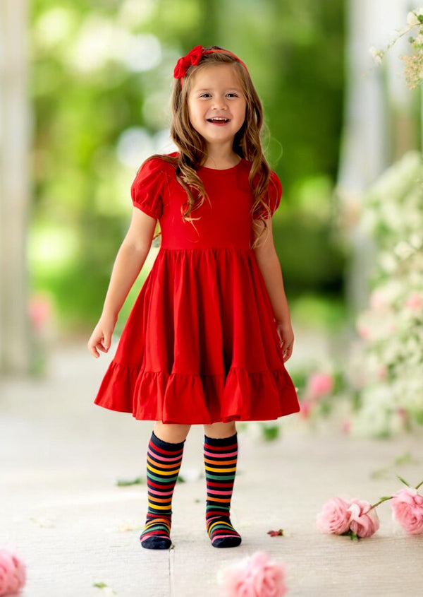 Girls Red Dress