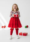 Girls Red Mouse Gingerbread Cookies Holiday Twirl Dress -Twirl Dresses