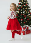 Girls Red Mouse Gingerbread Cookies Holiday Twirl Dress -Twirl Dresses