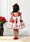 Classic Red Floral Dress