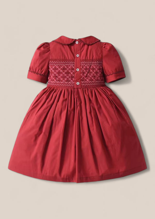 Red Smocked Dress