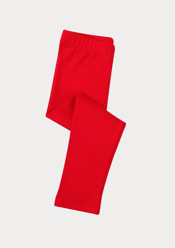 Red Girls Holiday Leggings