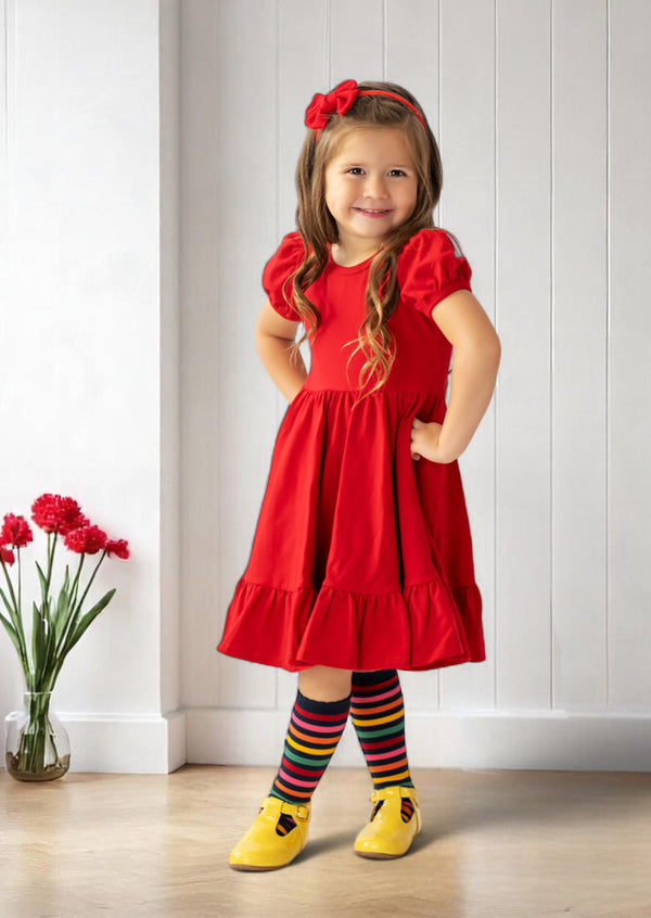 Charm Dress in Red