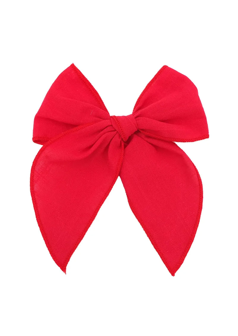 Girls Red fable bow