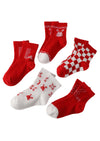 Girls Red Ankle Socks Collection