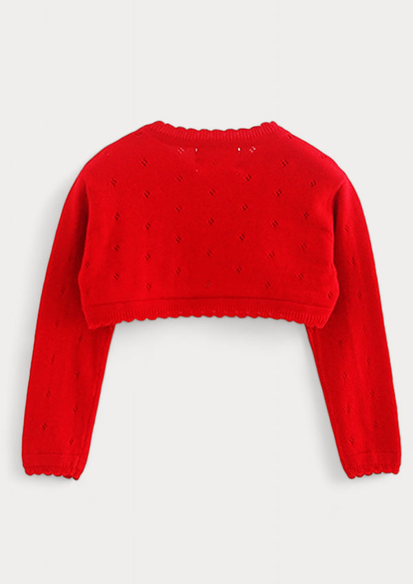 Toddler girl red sweater