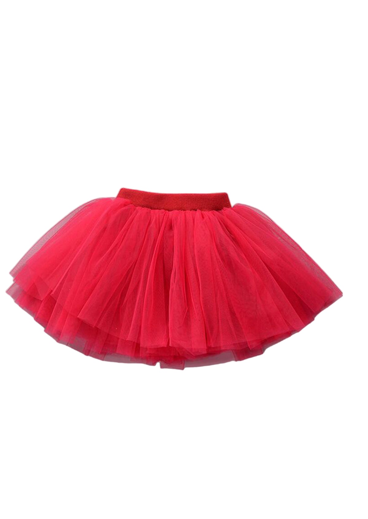 Red Tutu Tulle Skirt